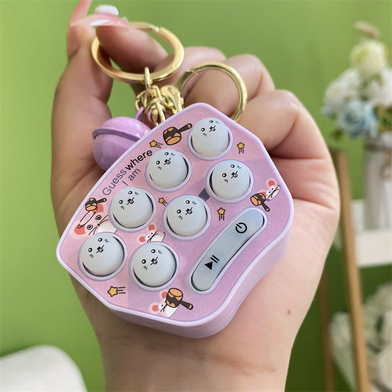Wholesale Handheld Mini Whack-a-mole Game Console Plastic Keychains